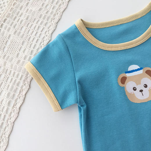 【捡漏价39.9元/2件】可爱简约女童短袖T恤，舒适透气童趣十足，圆领设计更显清爽，舒适柔软亲肤透气，童装小童上衣圆领夏季冰丝卡通儿童画半袖衫sh 商品图2