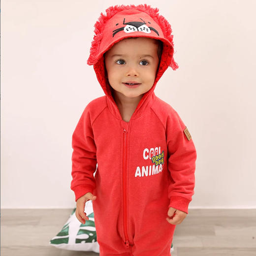 棉果果春秋款男童 对开连体衣连身衣哈衣M112722219067 商品图2