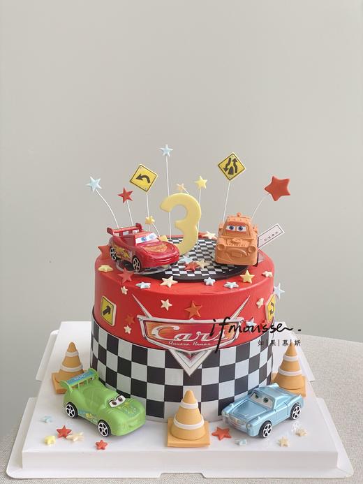 「男孩」汽车总动员   部分翻糖＋糯米纸 商品图0