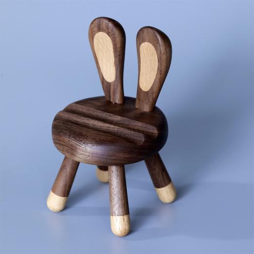 兔子手机架°黑胡桃木 商品图4