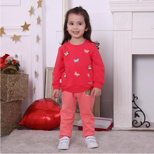 棉果果春秋款女童大毛圈长裤M322200218509 商品图1