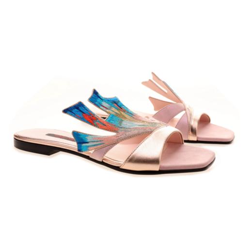 sheme新中式南有嘉鱼系列刺绣精致独特女士凉拖可定制 商品图5