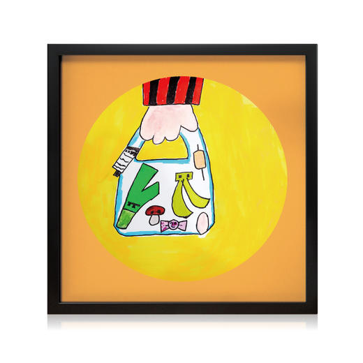 袋鼠团团慈善创卖-印制版画《超市购物记》 商品图0