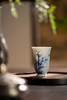 富玉窑  景德镇手工青花彩色玲珑梅兰竹菊闻香品茗杯陶瓷茶器主人杯 商品缩略图6
