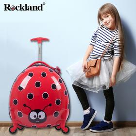 美国Rockland洛克兰 童趣萌箱系列儿童拉杆箱小学生卡通行李箱可爱迷你登机箱万向轮旅行箱 B02 金龟子