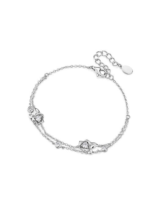 卡蒂罗玫瑰物语情侣手链女925银轻奢小众设计2023年新款生日礼物 商品图4