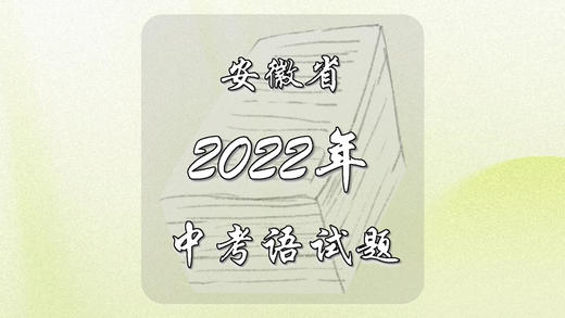 2022年安徽省中考语文试题 商品图0
