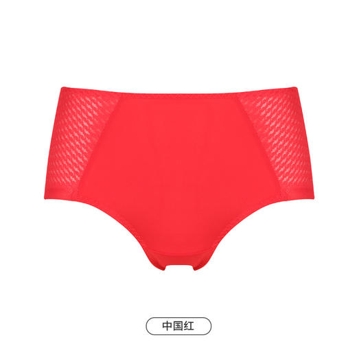 都市丽人舒软挺塑双拉面料中腰平角女士内裤新年本命年红品LP39K2 商品图6