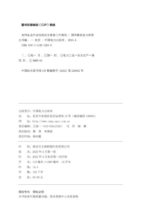 电网企业作业现场安全督查工作规范 商品图3