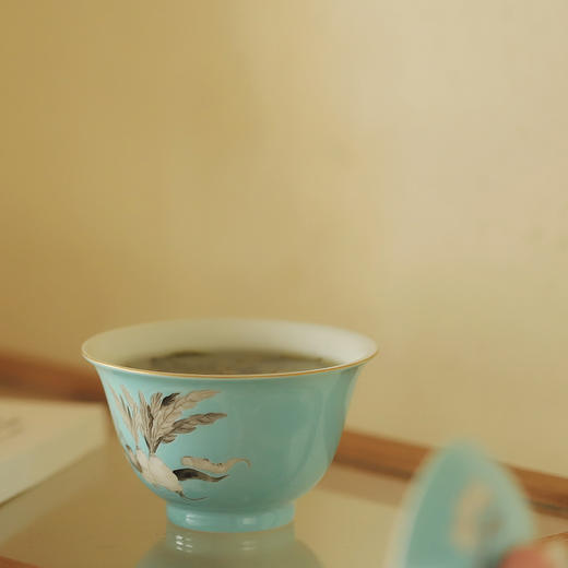 景德镇云木在 摘我园中蔬茶碗 二才盖碗单个功夫陶瓷泡茶碗 商品图7