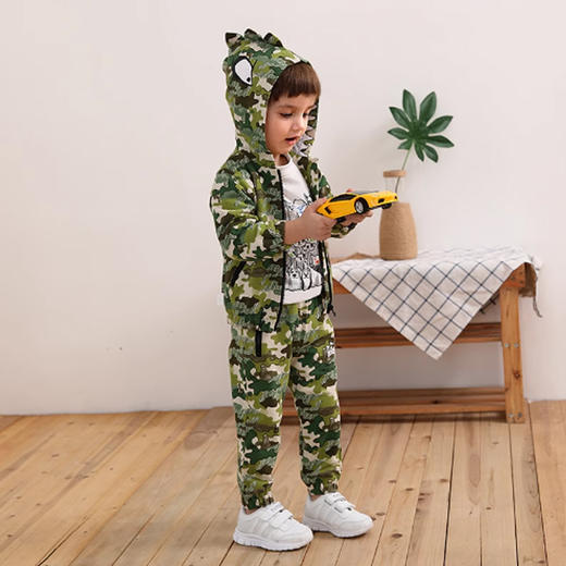 果果春秋款男童小毛圈长袖外套M112100219061 商品图2