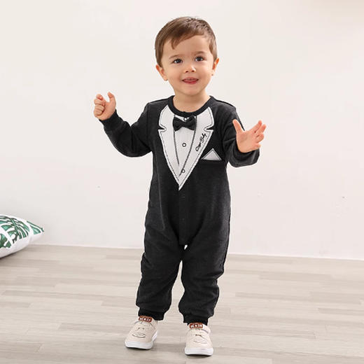 棉果果春秋款男童 对开连体衣连身衣哈衣M112722219068 商品图1