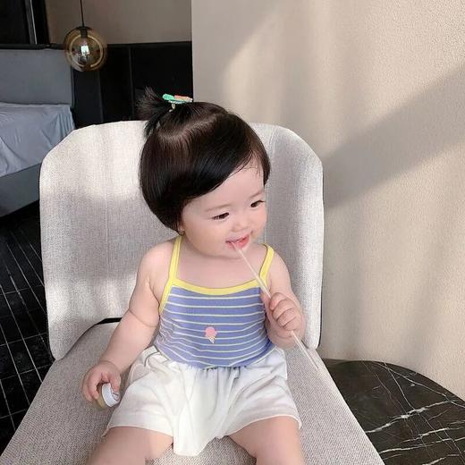 【捡漏价29.9元/2件】薄款内搭宝宝冰丝吊带，凉爽舒适时尚优雅，柔软舒适清凉透气，轻盈凉爽透气不黏腻，外穿夏季凉爽上衣小背心婴儿T恤儿童女童潮sh 商品图7