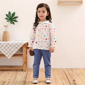 棉果果春秋款女童 长袖衬衫M122150219096