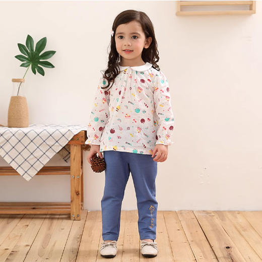 棉果果春秋款女童 长袖衬衫M122150219096 商品图0