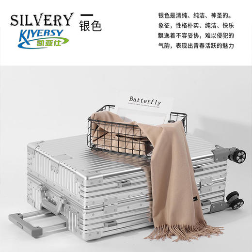 凯亚仕（KIYERSY）商务高端铝框拉杆箱20寸登机箱KYS-LK6805-1 商品图2