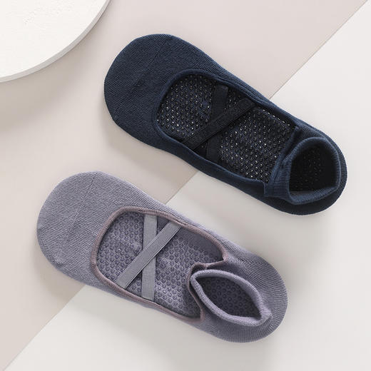 两双一组　颜值在线 普拉提瑜伽袜 柔软防滑|透气吸汗棉质 芭蕾风设计 经典颜色任你挑选 商品图3