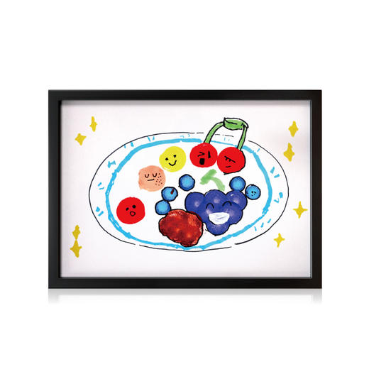 袋鼠团团慈善创卖-印制版画《好吃的水果》 商品图0