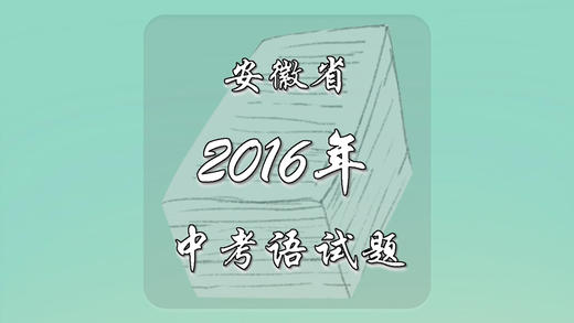 2016年安徽省中考语文试题 商品图0