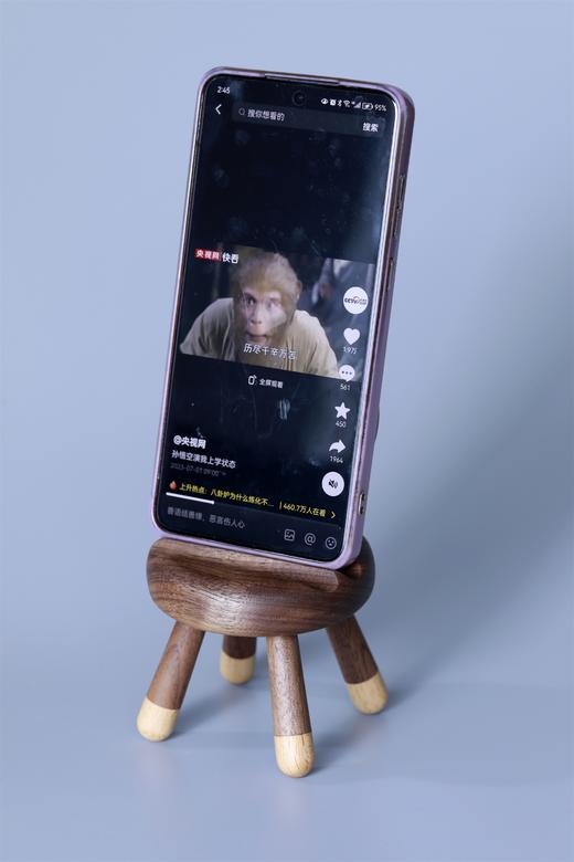 兔子手机架°黑胡桃木 商品图6