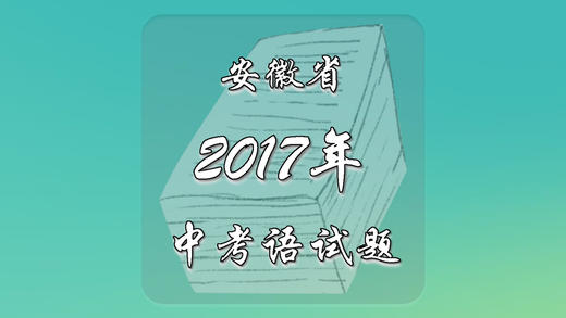 2017年安徽省中考语文试题 商品图0