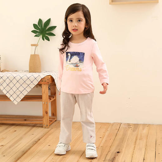 棉果果春秋款女童 套头T恤M122140219073 商品图2