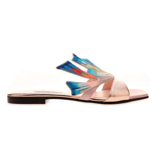 sheme新中式南有嘉鱼系列刺绣精致独特女士凉拖可定制 商品图0