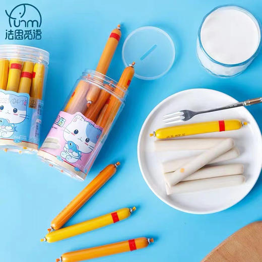 法思觅语鱼肠玉米味鳕鱼肠虾肉肠150g10支罐装宝宝鱼肉肠 商品图3