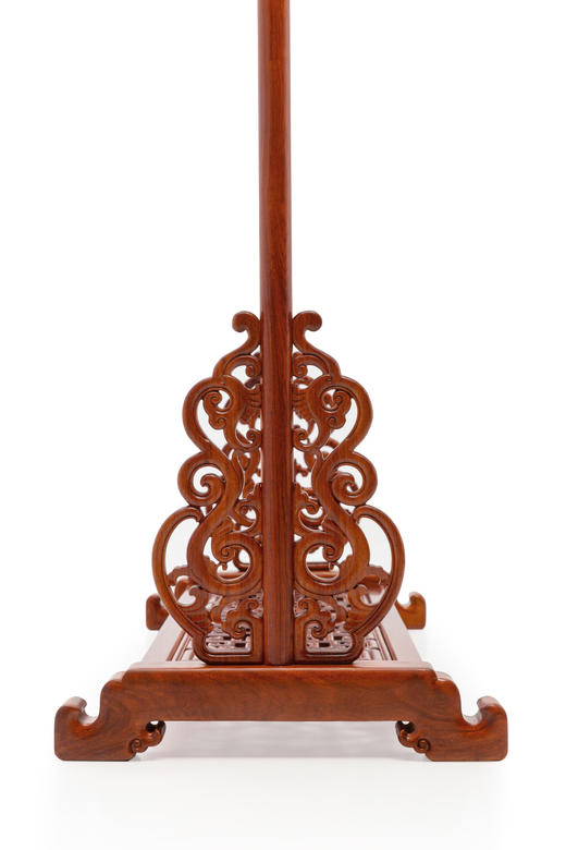 红桥红  家具严选  缅甸花梨（大果紫檀）【185清式螭龙 衣帽架】 商品图7