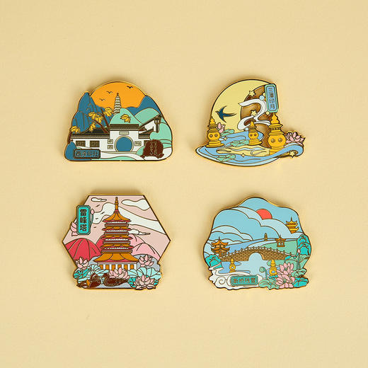 西泠印社纪念湖光山色冰箱贴 商品图1