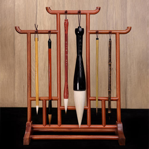 【庆学堂】名师定制毛笔-寒山套装6支【升级版】  毛笔礼盒 商品图2