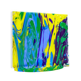 袋鼠团团慈善创卖-流体画《袋宝宝》