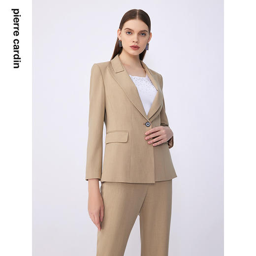 皮尔卡丹女装夏季新款通勤职业干练修身多色西服C32UL026
 商品图1