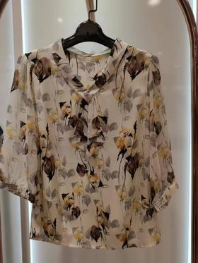 3楼盛世佳人上衣黄花货号23329