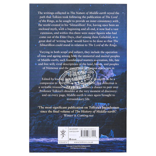 【中商原版】中土世界自然史 The Nature of Middle-Earth 英文原版 J R R 托尔金 Tolkien 指环王作者 中土历史 中洲历史 商品图8