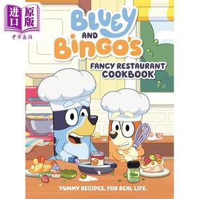 预售 【中商原版】小蓝狗布鲁伊：神奇的菜谱Bluey: Fancy Rest. Cookbook 英文原版 卡通动画 儿童绘本 故事图画书 精装精品绘本