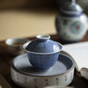 景德镇云木在 蓝上蓝茶诗集茶碗 手绘二才盖碗单个功夫陶瓷泡茶器茶碗茶具 商品缩略图6