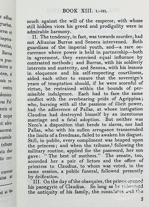【中商原版】洛布古典丛书 塔西陀 编年史 原文拉英对照版 英文原版 Annals Loeb Classical Library Tacitus 商品图5