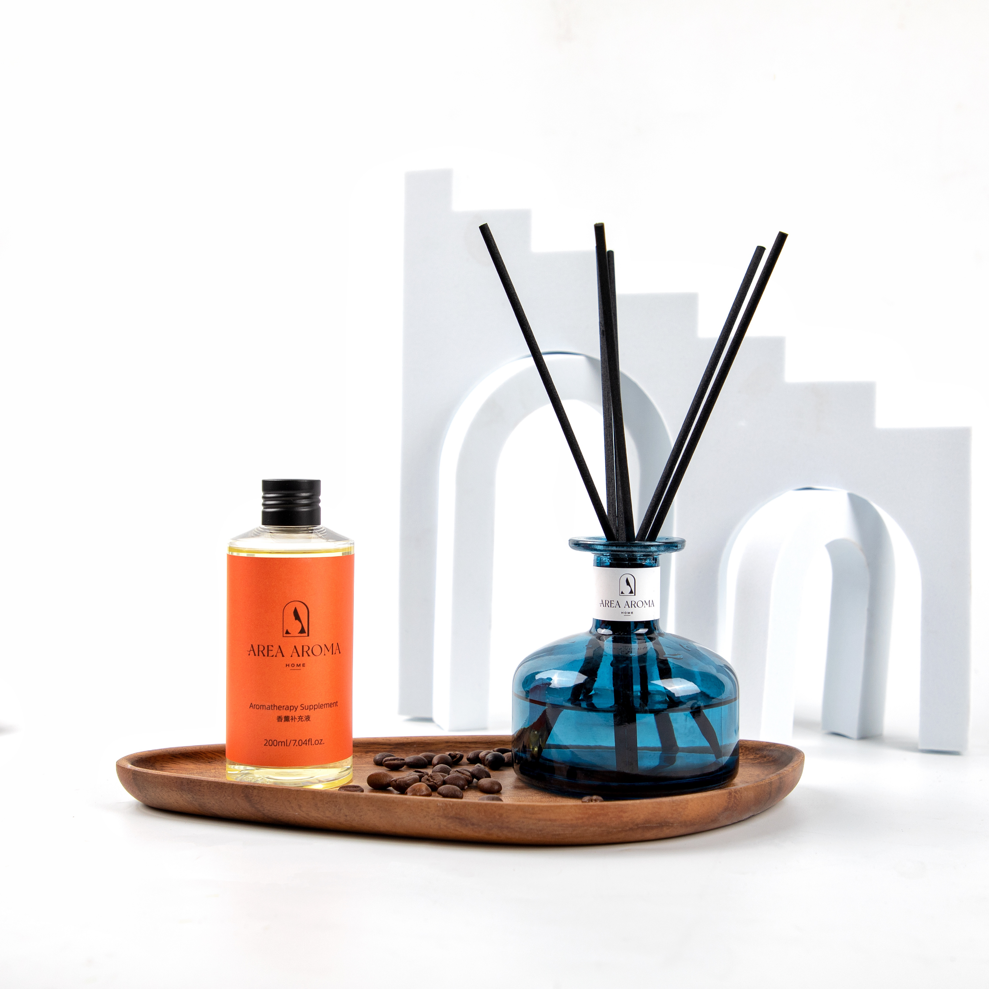 艾瑞尔香氛藤条香氛礼盒宝石蓝藤条香氛