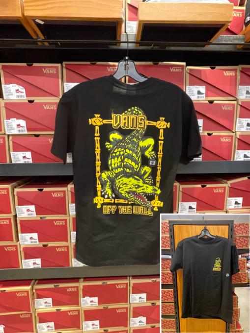 VANS/万斯 男士圆领骷髅头印花休闲透气短袖T恤 商品图4