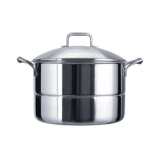 德国戴德18/10不锈钢家用蒸锅单层一体式燃气电磁炉通用28CM 商品图0