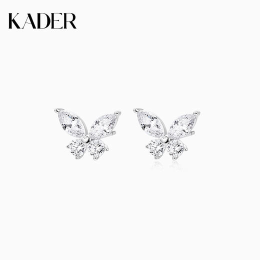 卡蒂罗心动蝴蝶耳钉925银轻奢小众设计感2023年新款小巧闺蜜耳饰 商品图0