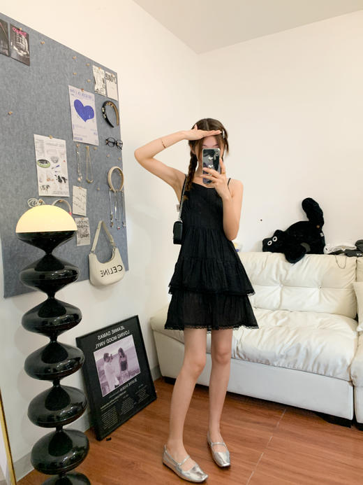 <曾小咸推荐>巨折清仓秒杀，稀有现货24小时发【仅限今日】吊带蕾丝边连衣裙 商品图4