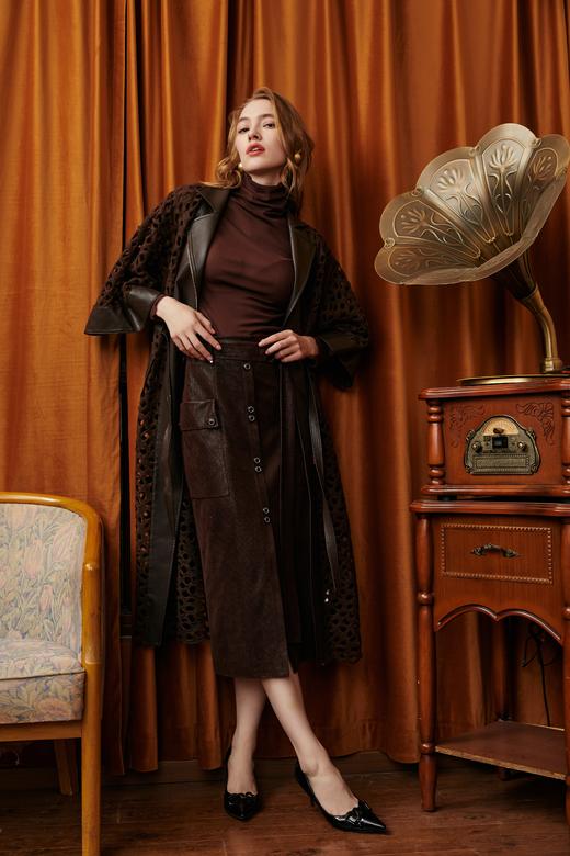 SAFICOO【岁月痕迹】系列 简约大气 包容舒适一片式设计风衣 商品图2