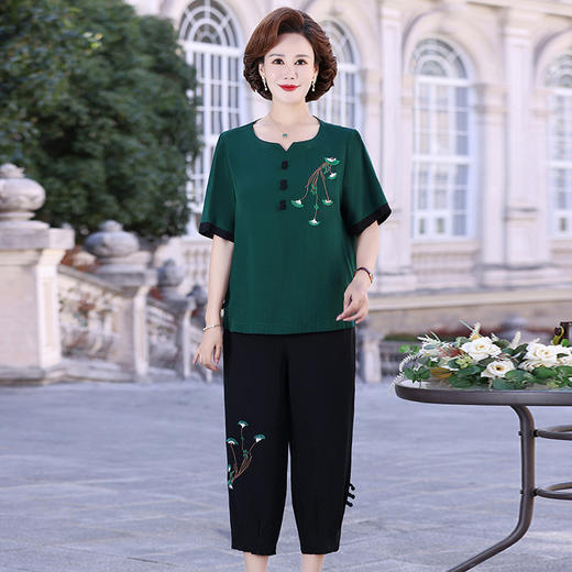 洋气时尚T恤，宽松大码短袖两件套ZQ-1812-587299 商品图3