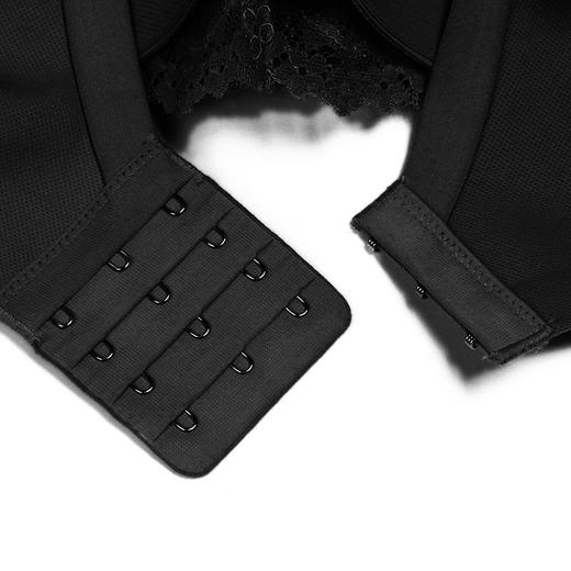 都市丽人自然舒适A杯适穿蕾丝无金属内衣加厚款3/4杯常规文胸无钢圈三排扣LB3AA3 商品图6