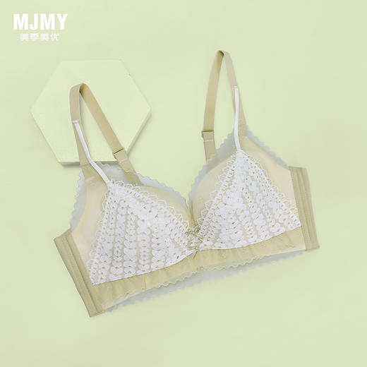 美季美优D清新撞色定型杯文胸W352B10 商品图0