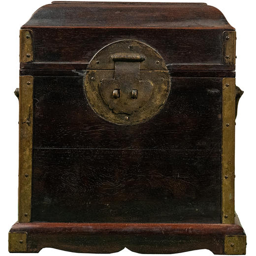 清 紫檀盝顶官印箱 商品图5