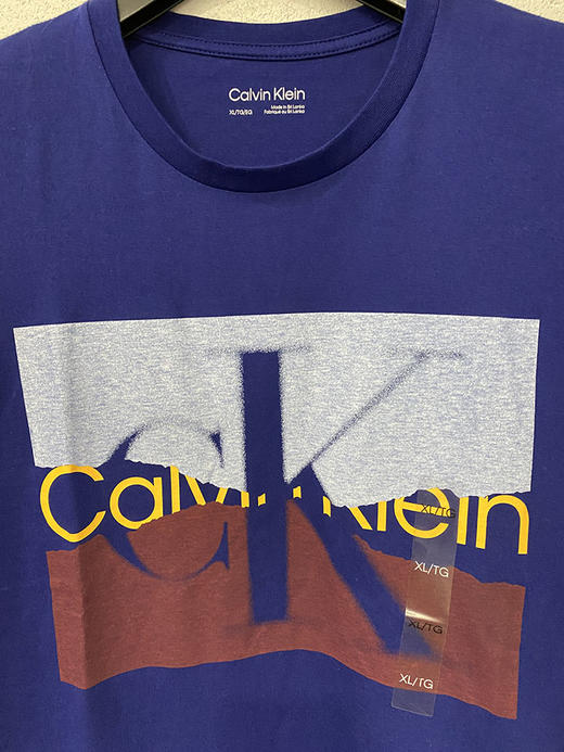 Calvin Klein /CK 男士夏季纯棉透气个性印花短袖T恤 商品图1
