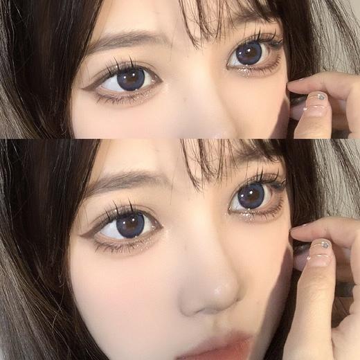 E-lensstyle【蓝莓冻】日抛 有神不死板的漫画眼 日常深海蓝 商品图1